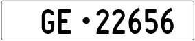 Trailer License Plate